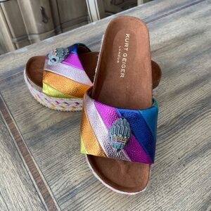 New Kurt Geiger Multicolored Slides